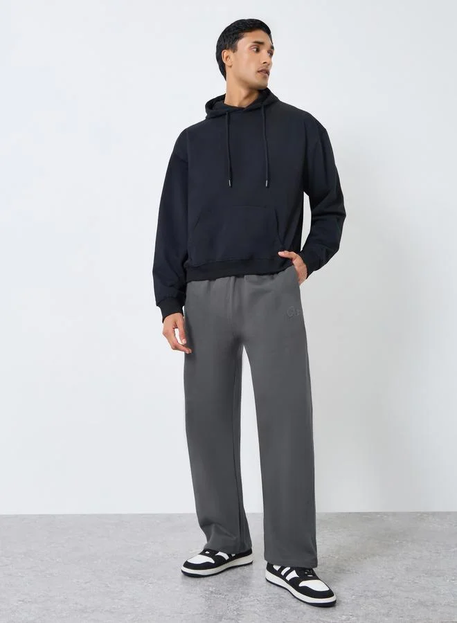 Styli Men Grey Terry Oversized Joggers